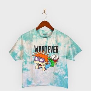 NICKELODEON Women’s Crop Top Tee, Rugrats Chuckie, Size Small